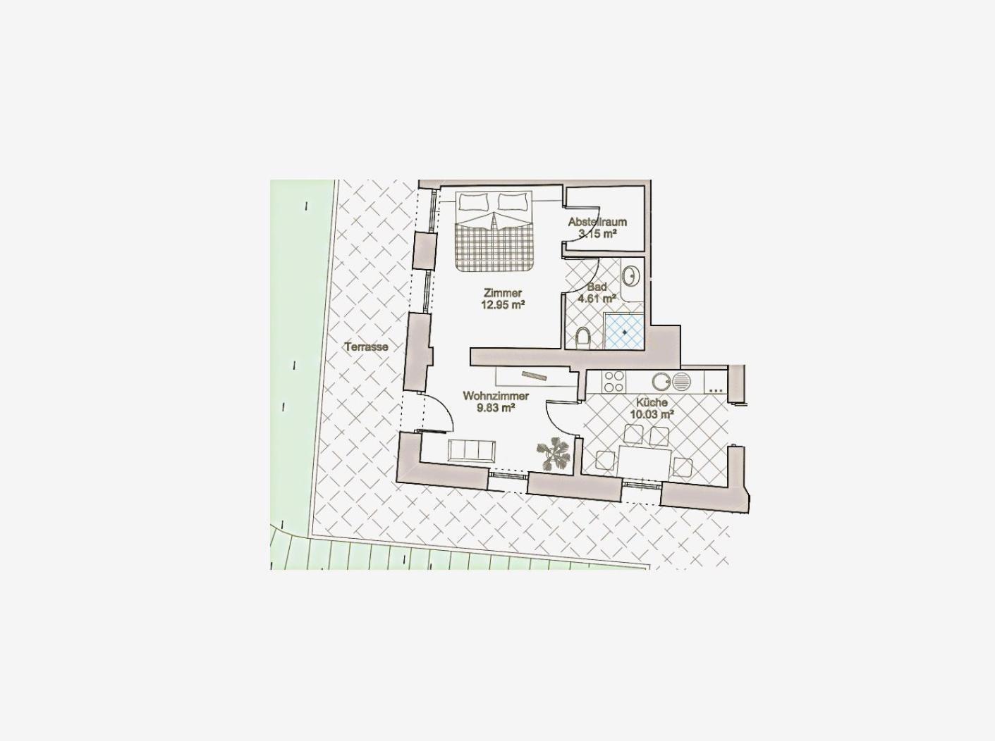 Apartment - Erdgeschoss